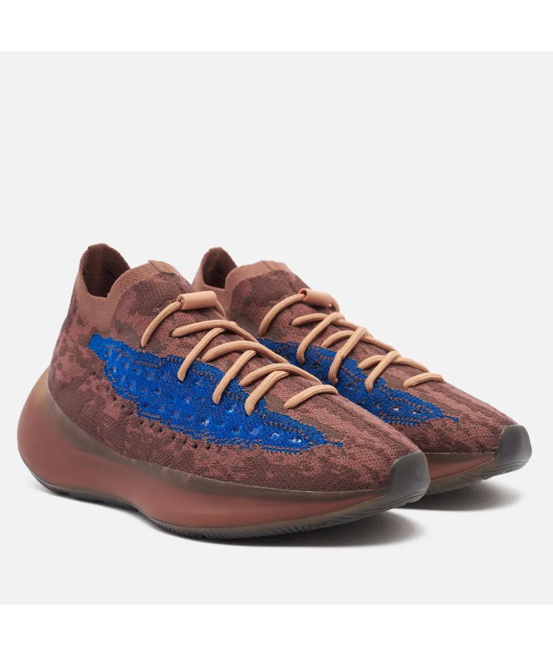 ADIDAS YEEZY Коричневые кроссовки, фото 2