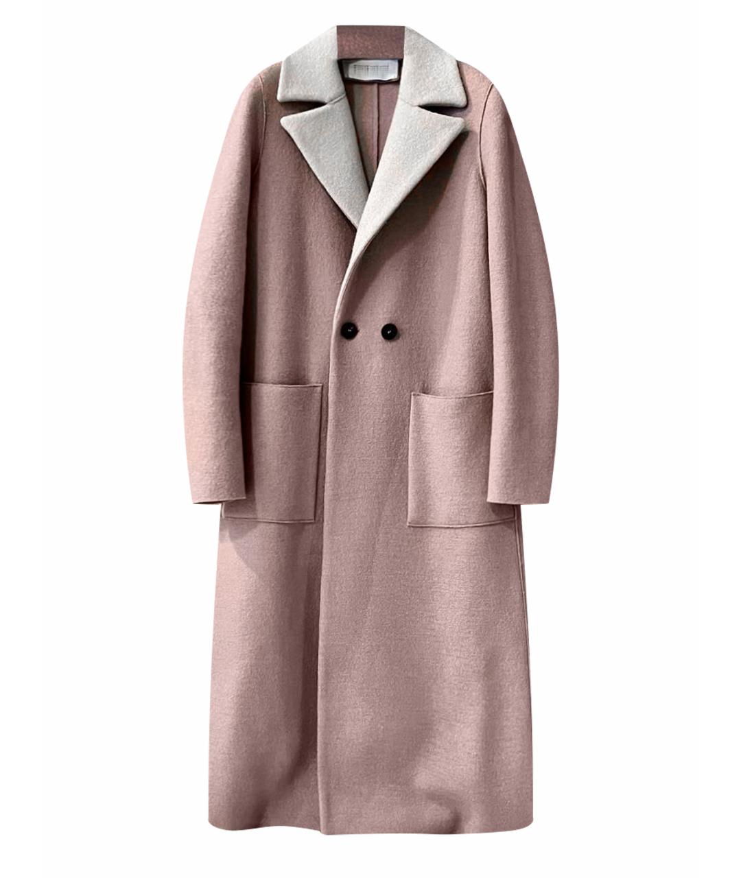 HARRIS WHARF LONDON Розовое шерстяное пальто, фото 1