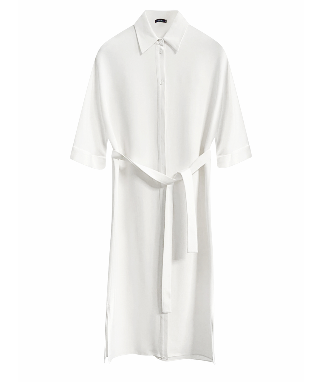 JOSEPH Белое шелковое повседневное платье, фото 1