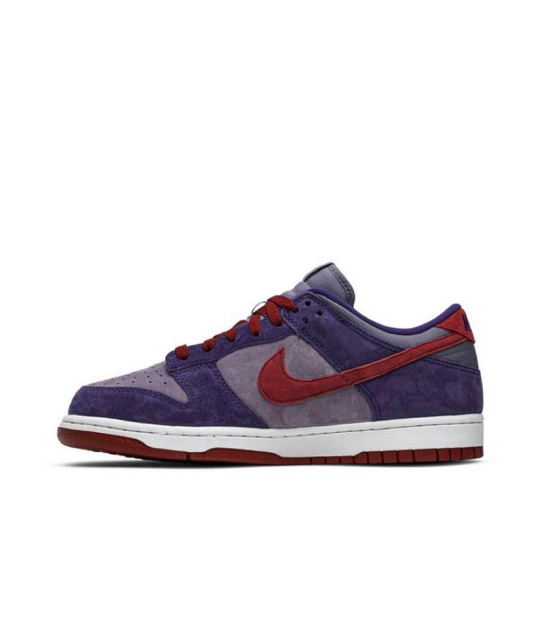 NIKE Фиолетовые замшевые низкие кроссовки / кеды, фото 3