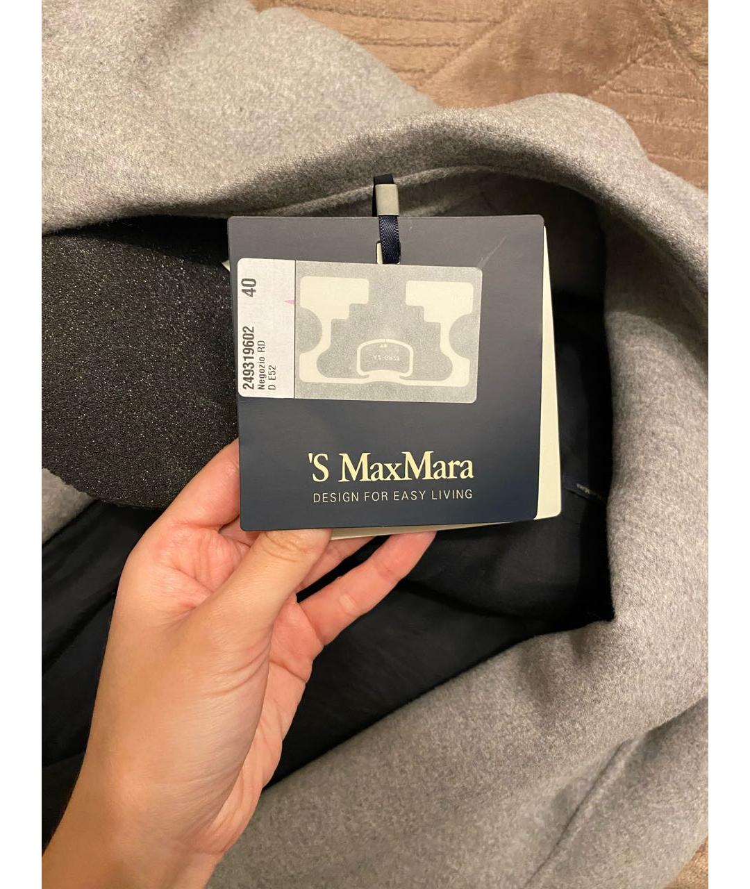 'S MAX MARA Черное шелковое платье, фото 5