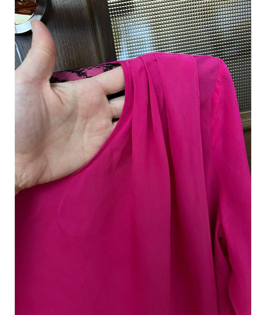HOSS INTROPIA Фуксия шелковая блузы, фото 4