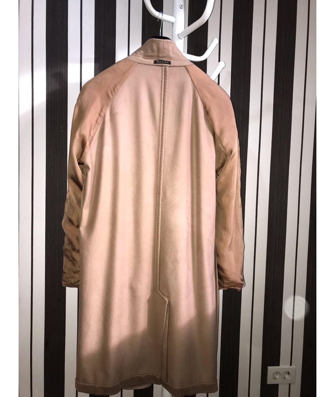 PAL ZILERI Бежевое кашемировое пальто, фото 4