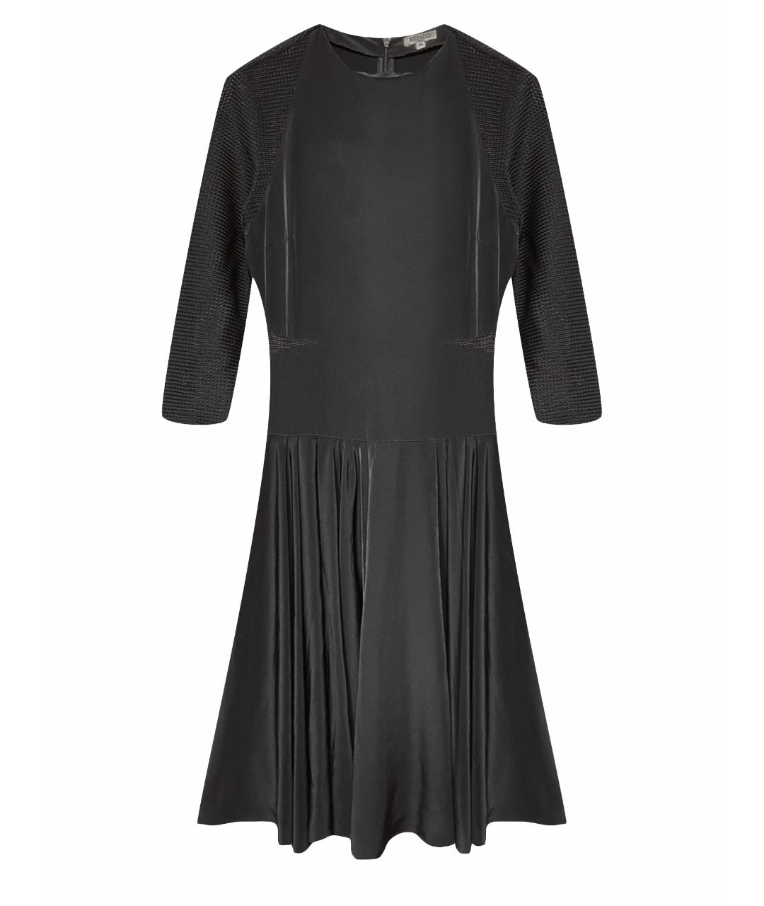 KENZO Черное полиэстеровое вечернее платье, фото 1