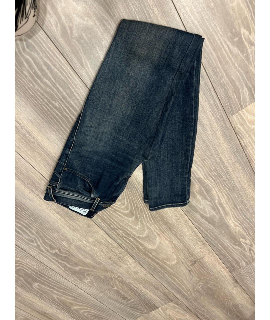 ARMANI JEANS Темно-синие хлопковые джинсы слим, фото 6