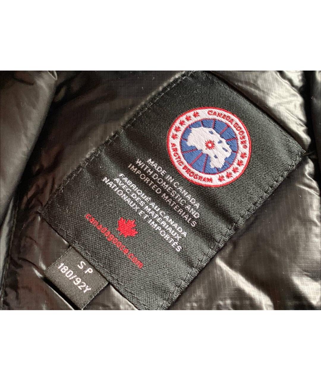 CANADA GOOSE Черная синтетическая куртка, фото 6