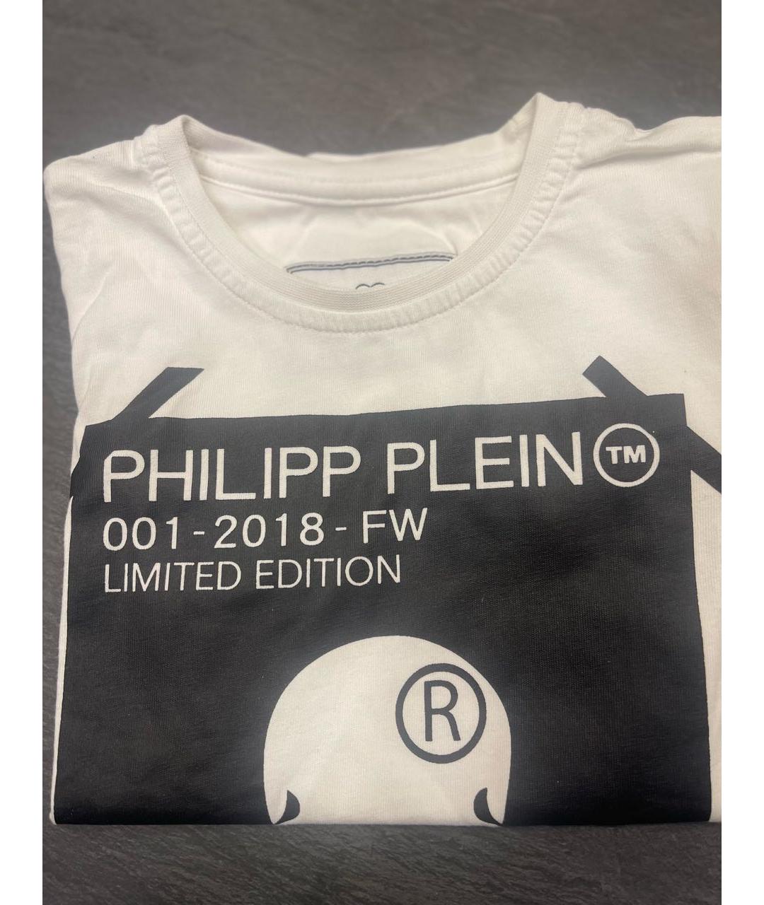 PHILIPP PLEIN JUNIOR Белая хлопковая детская футболка, фото 4
