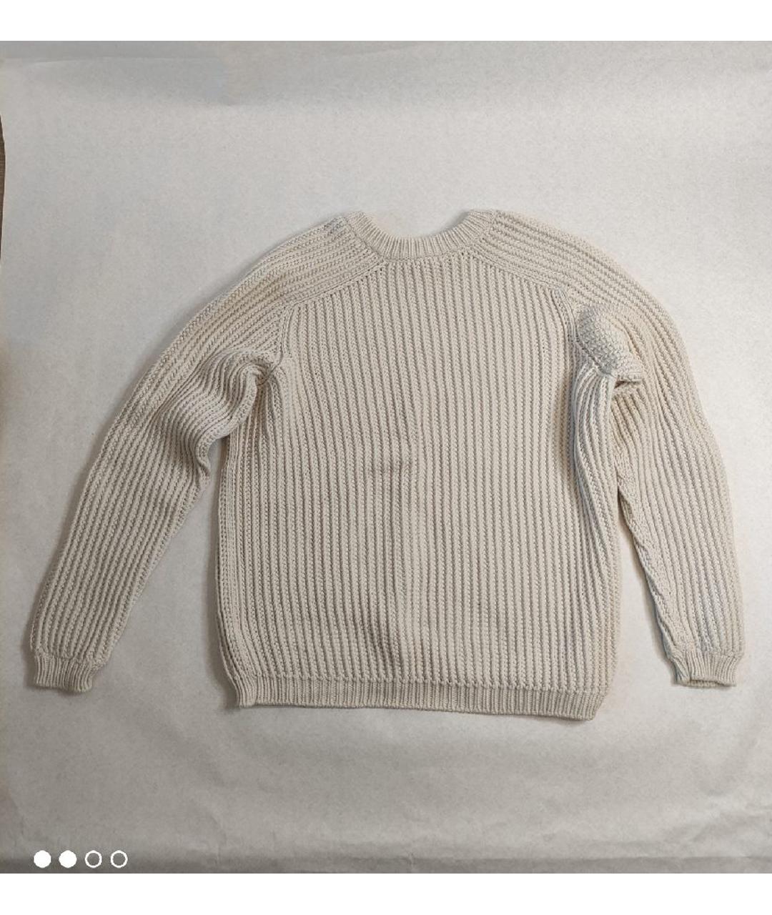 MALO Бежевый хлопковый джемпер / свитер, фото 2