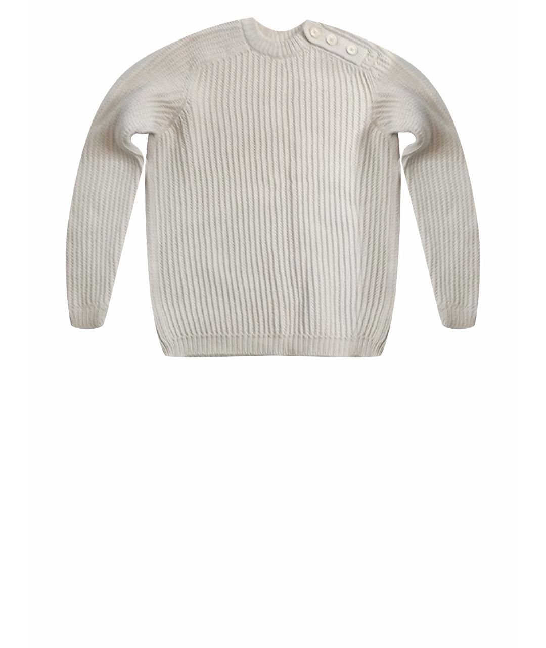 MALO Бежевый хлопковый джемпер / свитер, фото 1