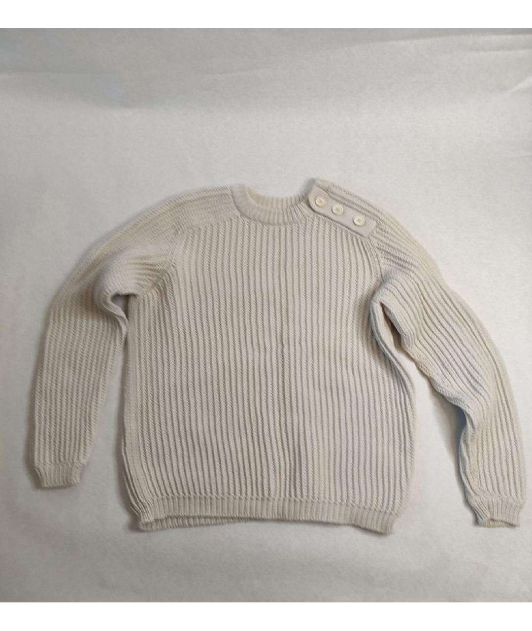 MALO Бежевый хлопковый джемпер / свитер, фото 7