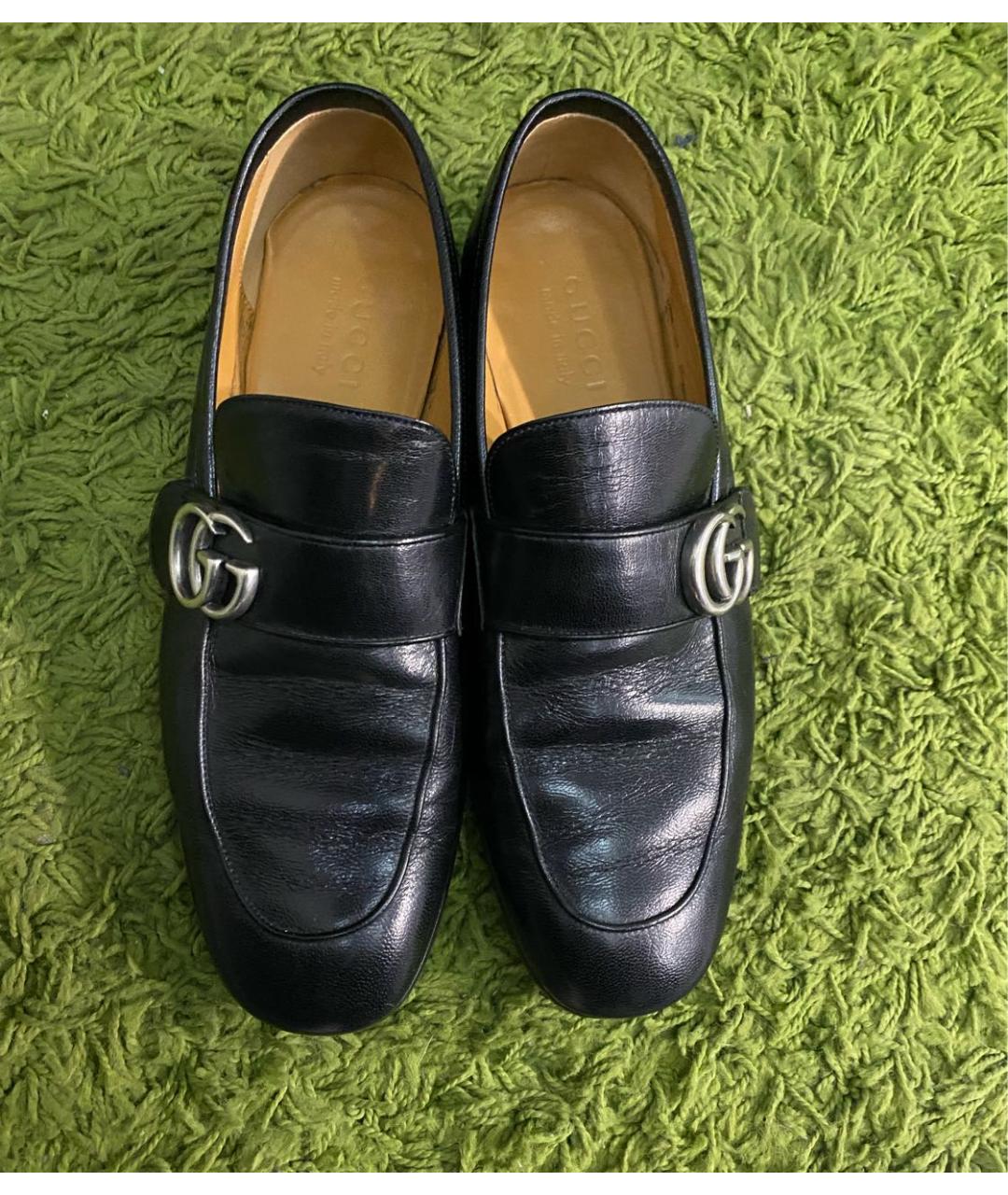 GUCCI Черные кожаные лоферы, фото 2