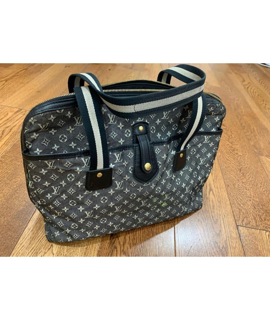 LOUIS VUITTON Серая тканевая сумка тоут, фото 5