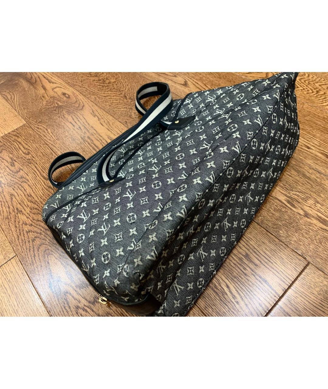 LOUIS VUITTON Серая тканевая сумка тоут, фото 4