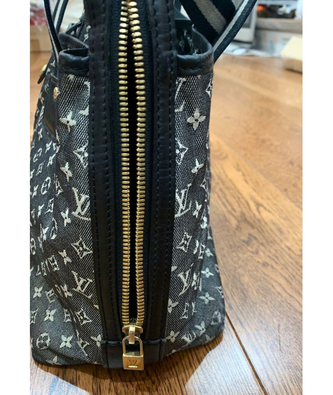 LOUIS VUITTON Серая тканевая сумка тоут, фото 3