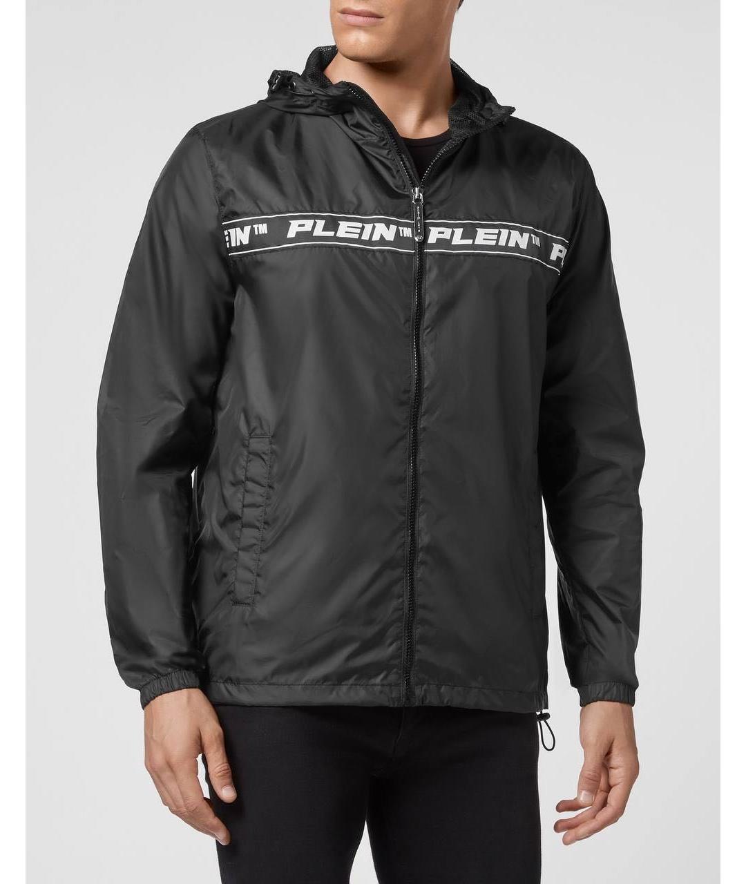 PHILIPP PLEIN Черная полиэстеровая спортивная куртка, фото 4