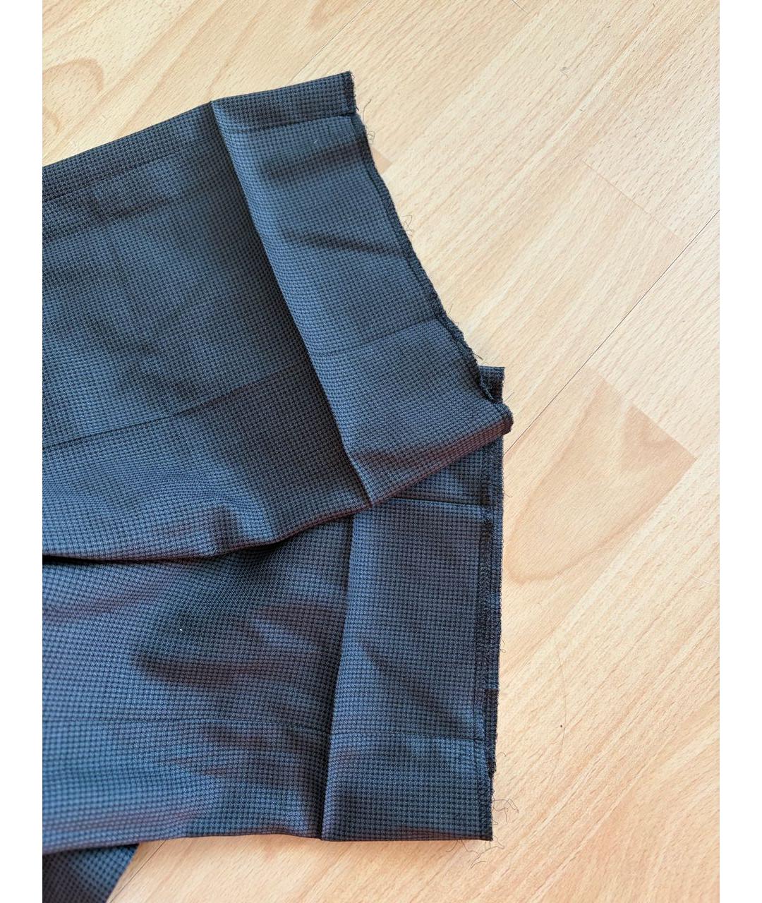 PAL ZILERI Антрацитовые шерстяные классические брюки, фото 8