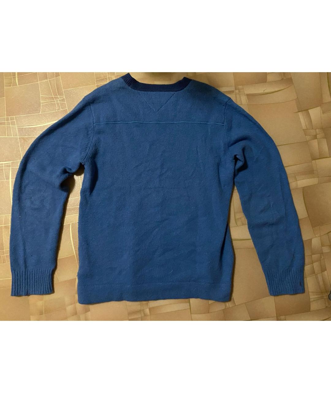 HILFIGER COLLECTION Синий хлопковый джемпер / свитер, фото 2