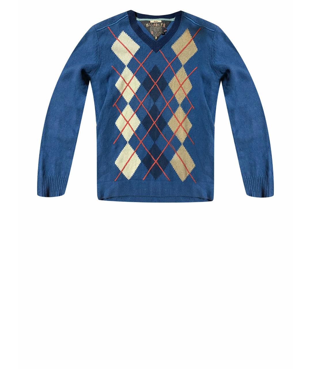HILFIGER COLLECTION Синий хлопковый джемпер / свитер, фото 1