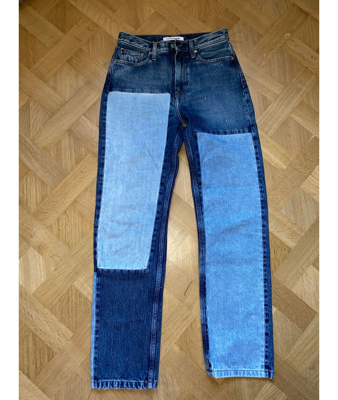 CALVIN KLEIN Синие прямые джинсы, фото 7