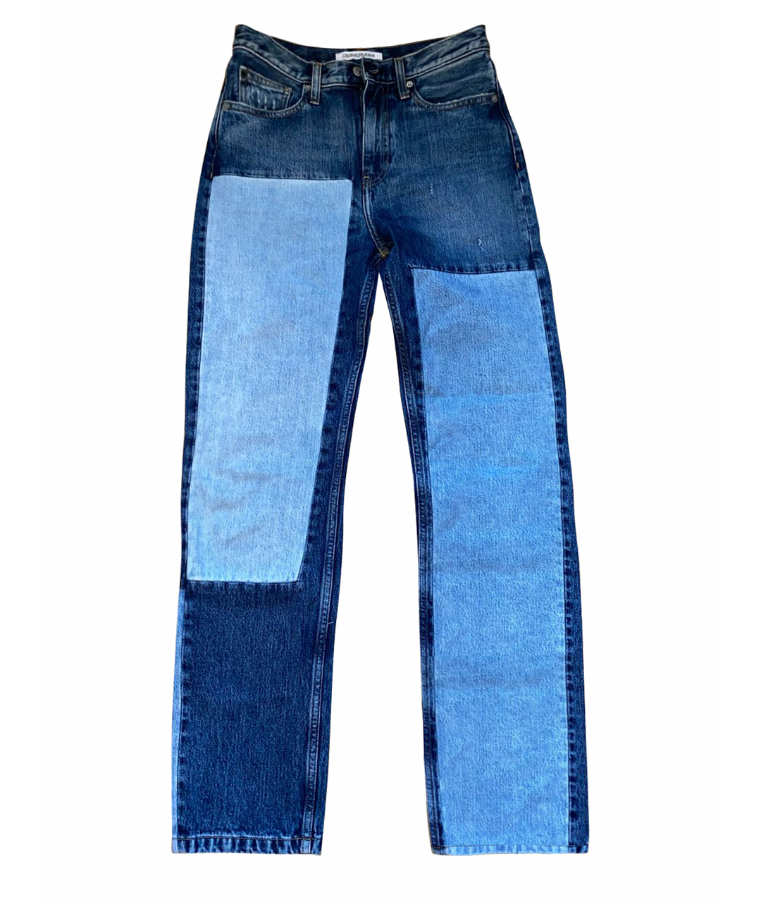 CALVIN KLEIN Синие прямые джинсы, фото 1