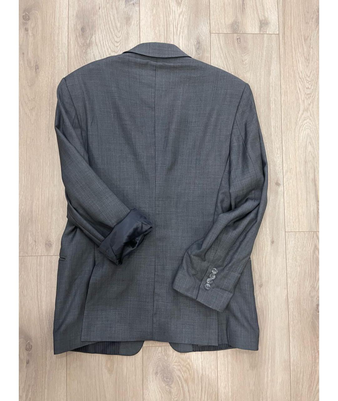 CALVIN KLEIN Антрацитовый шерстяной пиджак, фото 2