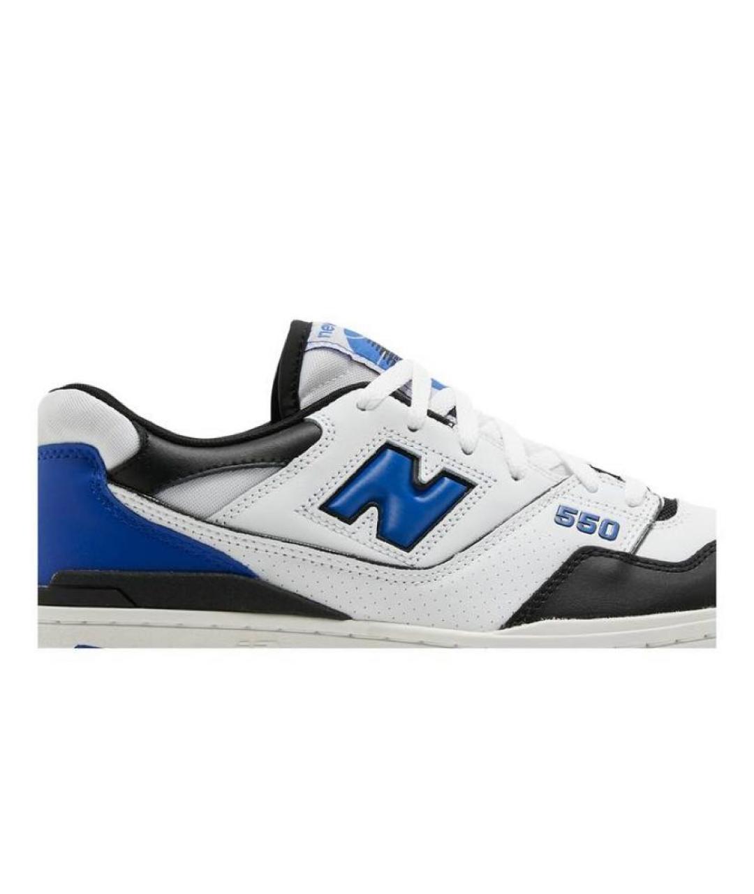 NEW BALANCE Темно-синие кожаные низкие кроссовки / кеды, фото 2