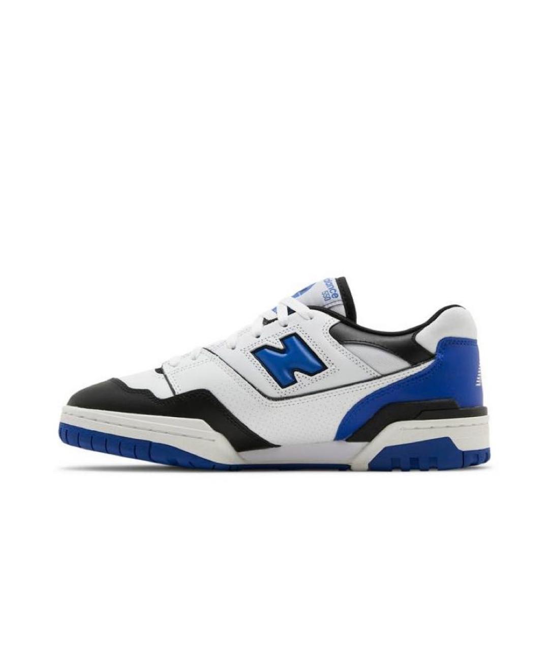NEW BALANCE Темно-синие кожаные низкие кроссовки / кеды, фото 3