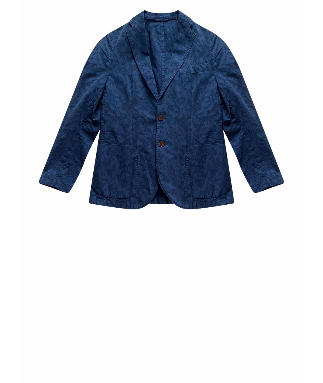 SEVENTY Синий хлопковый пиджак, фото 1