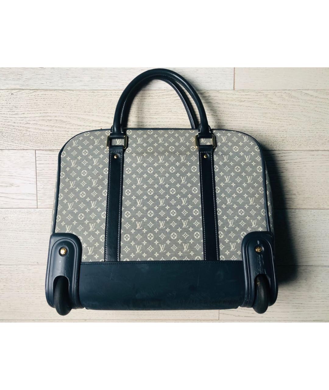 LOUIS VUITTON PRE-OWNED Голубая деним дорожная/спортивная сумка, фото 2