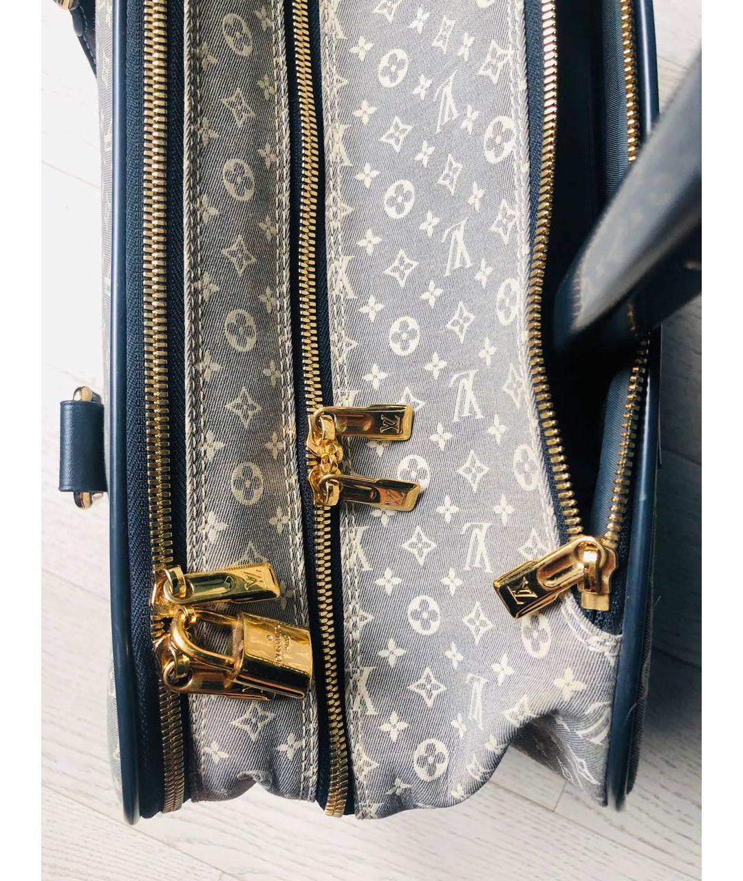 LOUIS VUITTON PRE-OWNED Голубая деним дорожная/спортивная сумка, фото 3