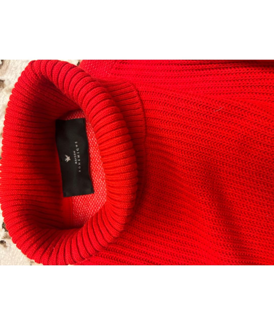 BOHEMIQUE Красный шерстяной джемпер / свитер, фото 3