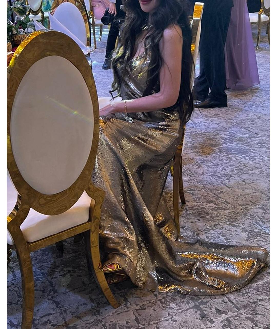 GRAVITEIGHT Золотое вечернее платье, фото 6