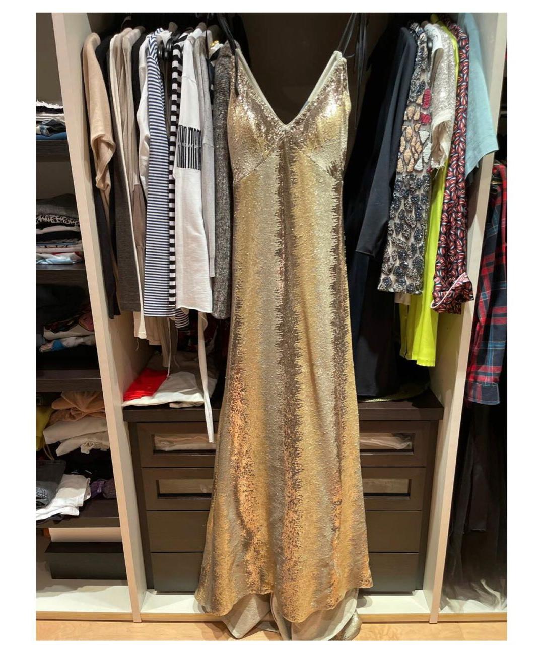 GRAVITEIGHT Золотое вечернее платье, фото 4