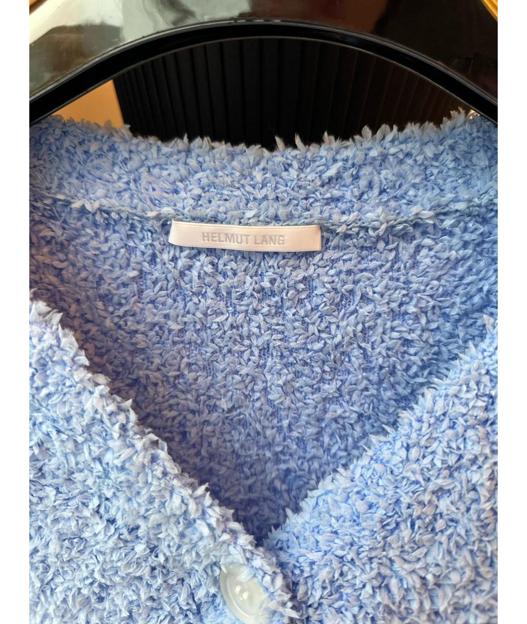 HELMUT LANG Голубой полиамидовый джемпер / свитер, фото 3