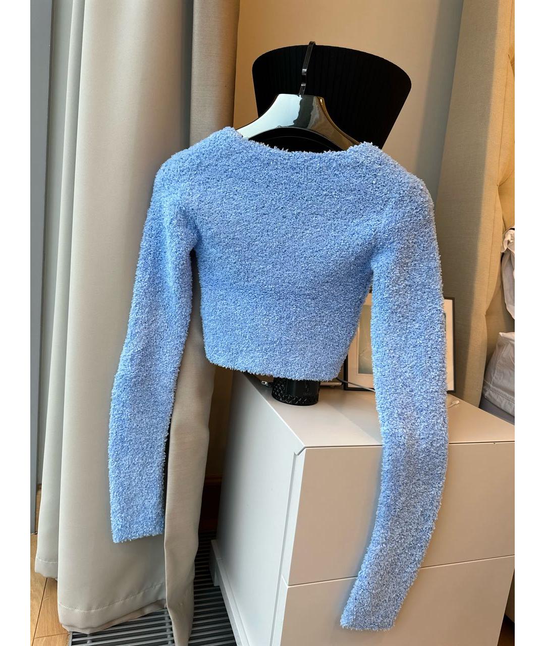 HELMUT LANG Голубой полиамидовый джемпер / свитер, фото 2