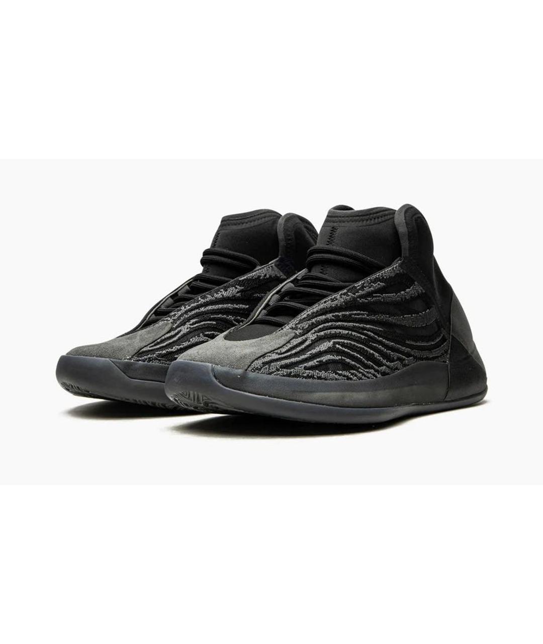 ADIDAS YEEZY Черные высокие кроссовки / кеды, фото 2