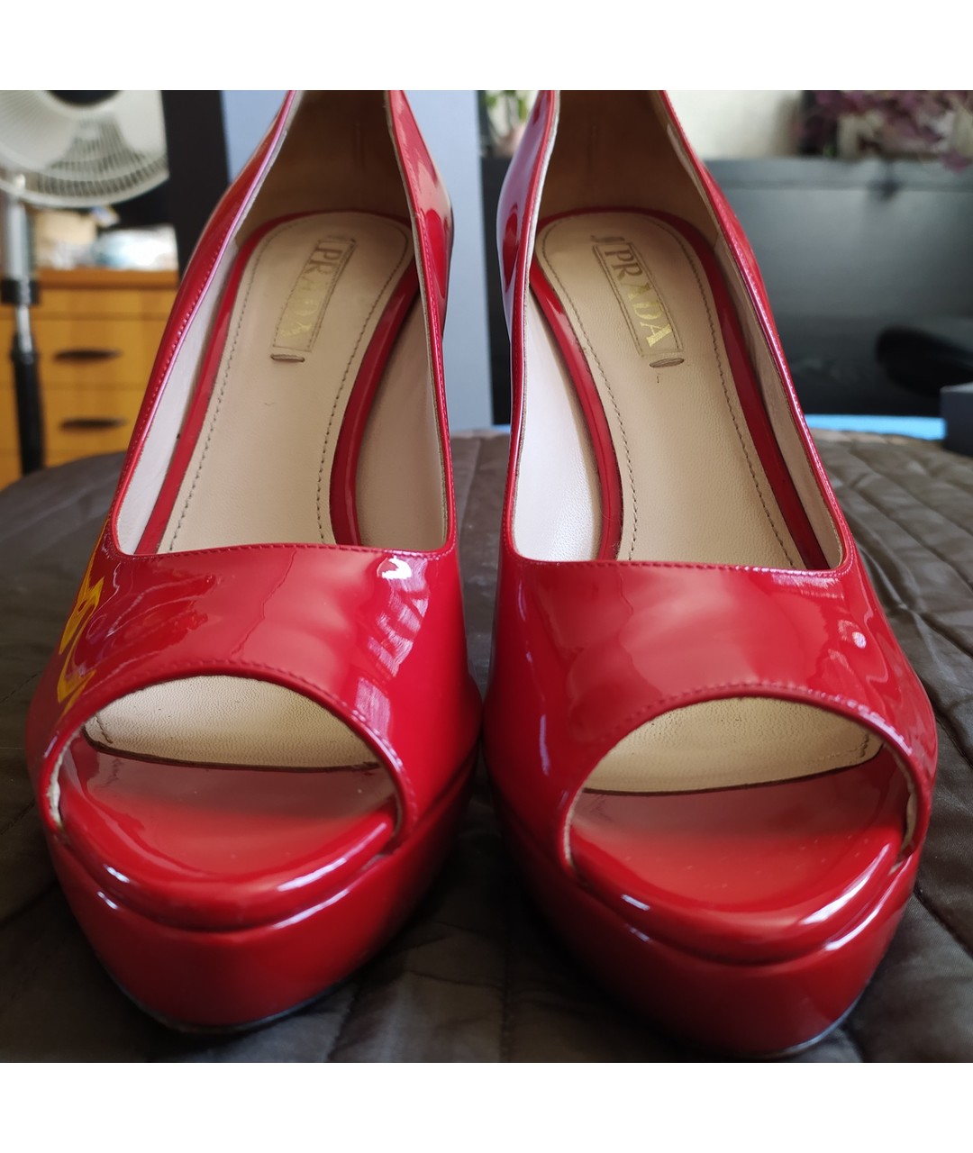 PRADA Красные туфли из лакированной кожи, фото 2
