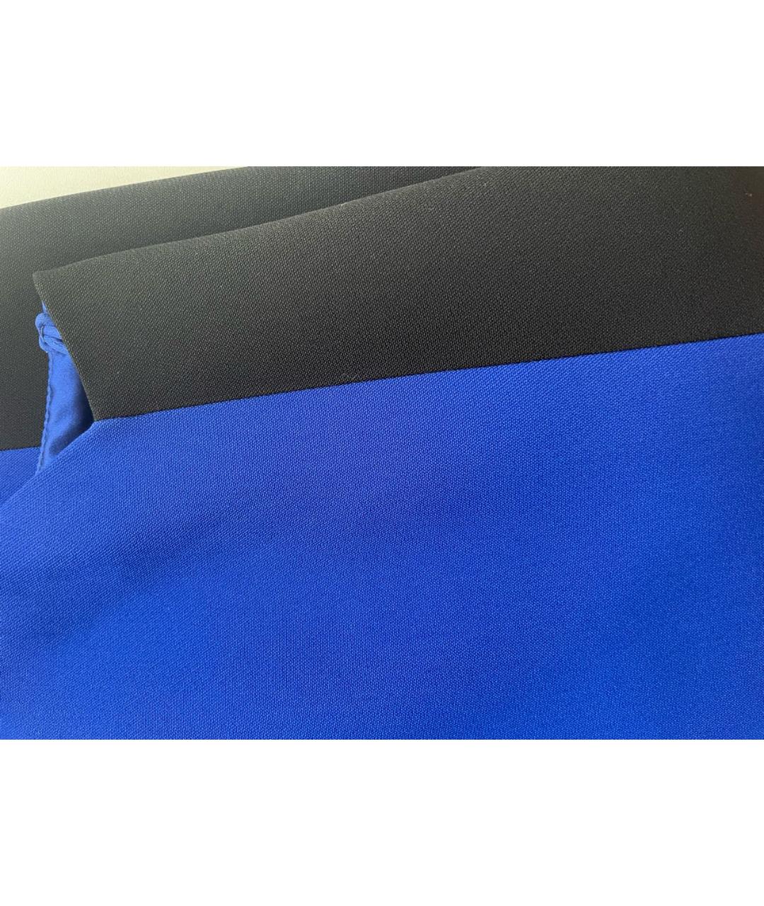 RALPH LAUREN COLLECTION Синее вискозное платье, фото 4