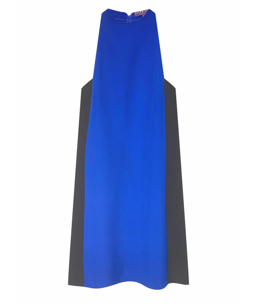 RALPH LAUREN COLLECTION Синее вискозное платье, фото 1