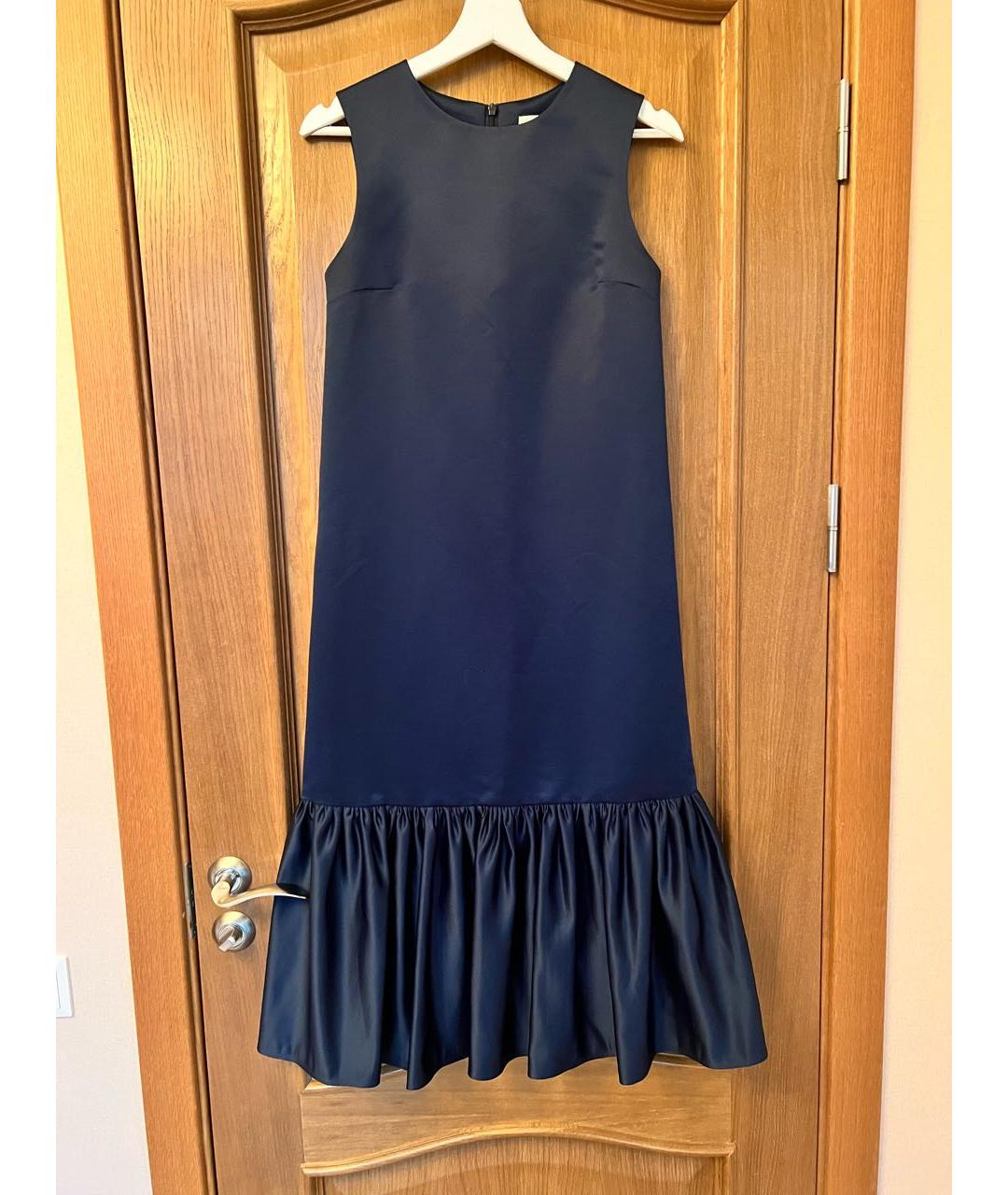 EDIT Темно-синее полиэстеровое коктейльное платье, фото 5