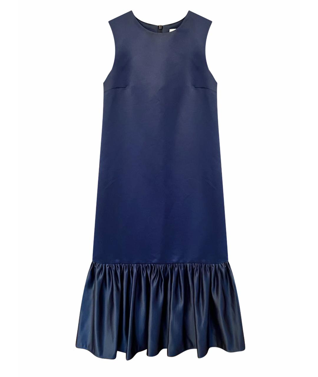 EDIT Темно-синее полиэстеровое коктейльное платье, фото 1