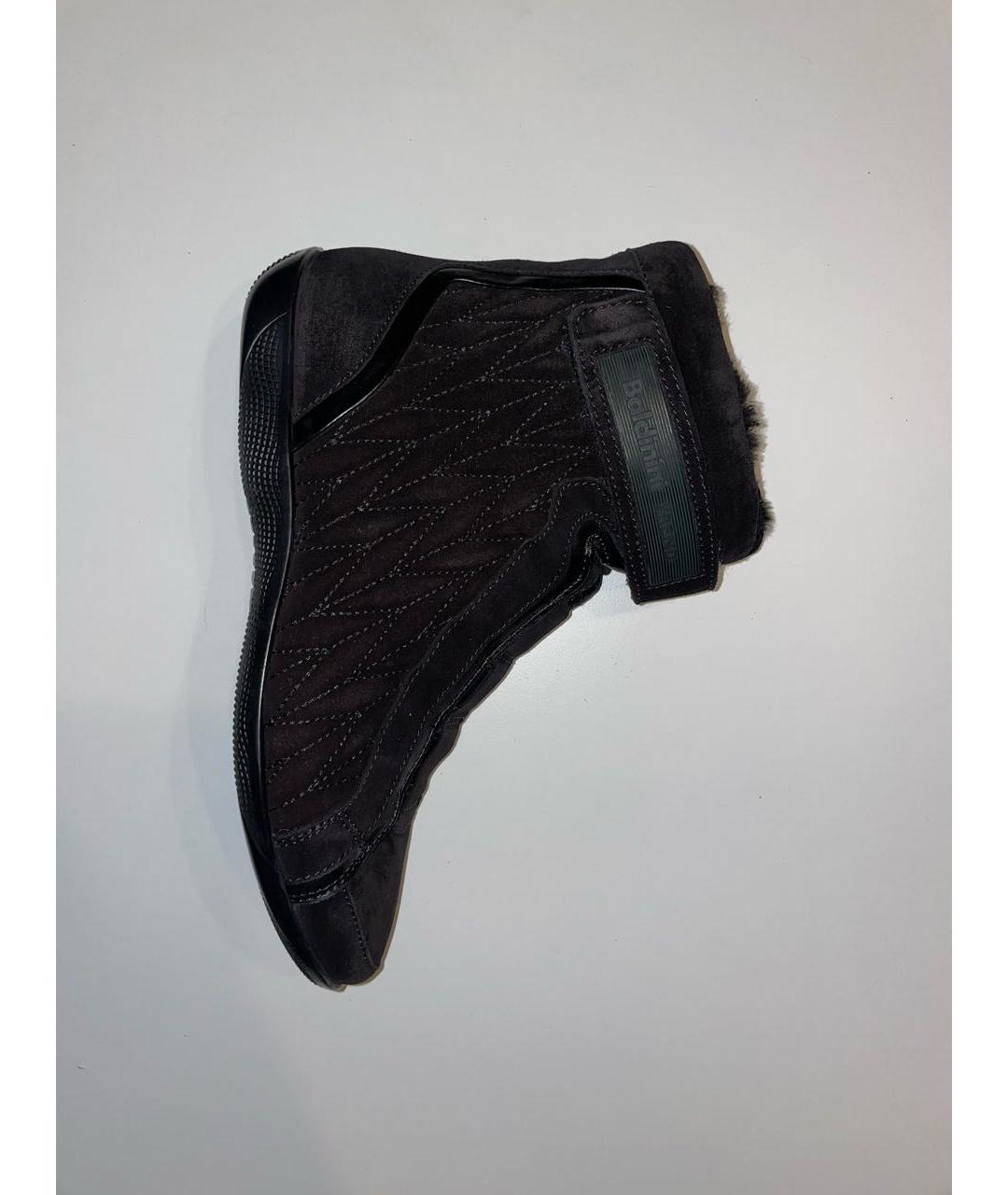 BALDININI Черные замшевые ботинки, фото 6