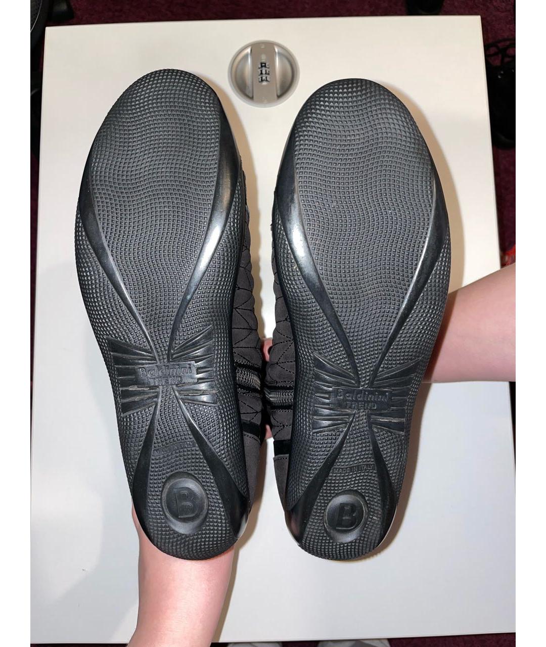BALDININI Черные замшевые ботинки, фото 5