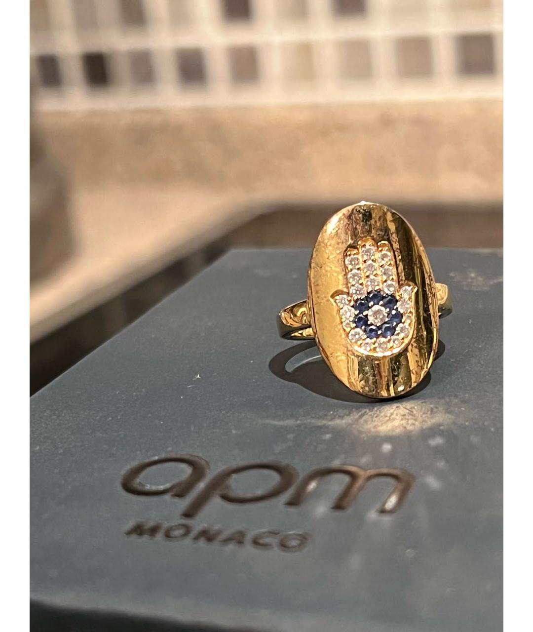 APM Monaco Золотое позолоченное кольцо, фото 9