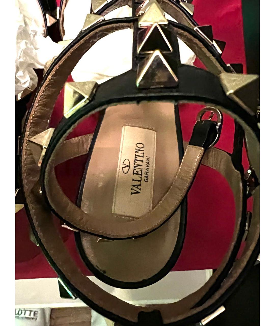 VALENTINO Черные замшевые босоножки, фото 5