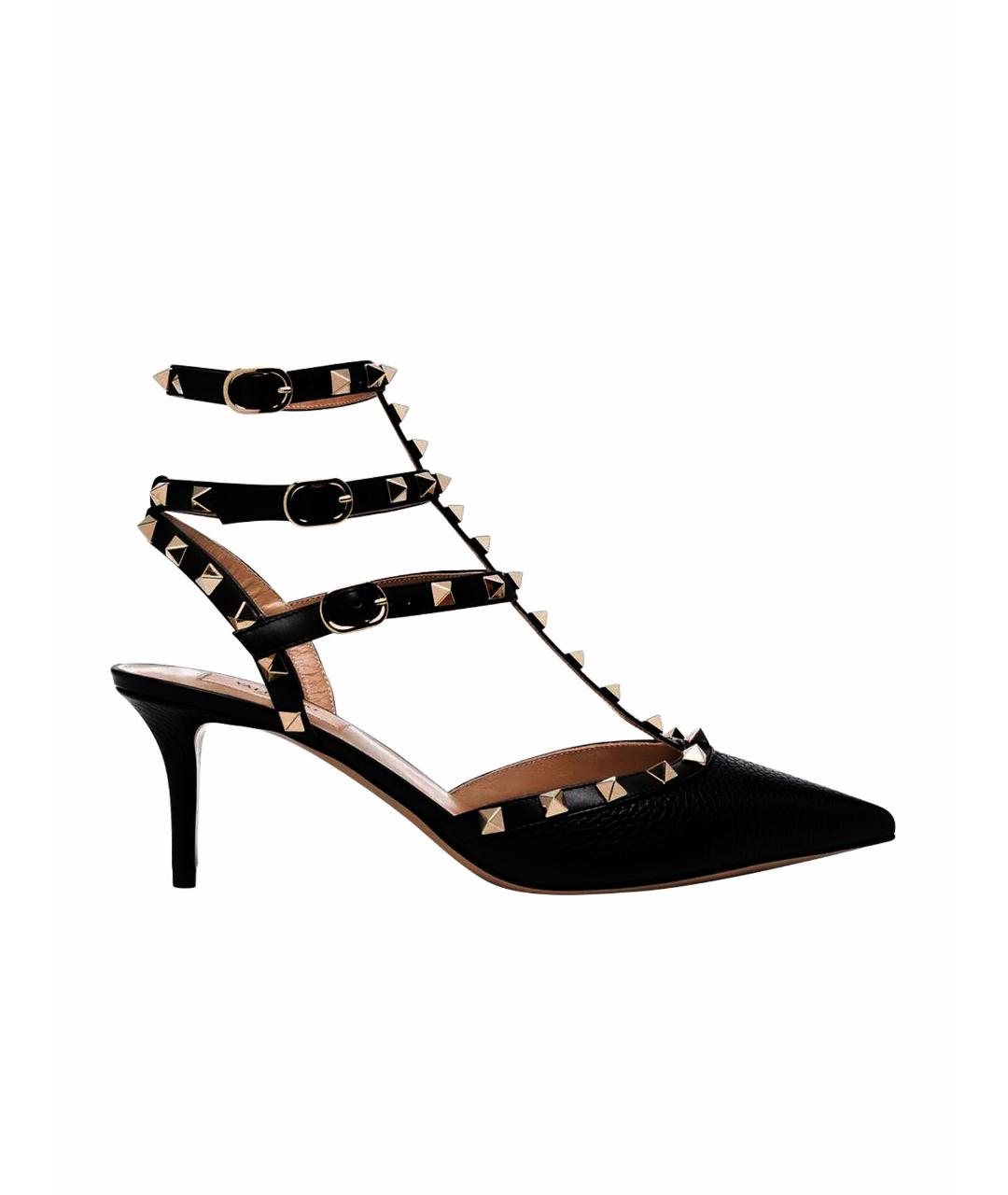 VALENTINO Черные замшевые босоножки, фото 1