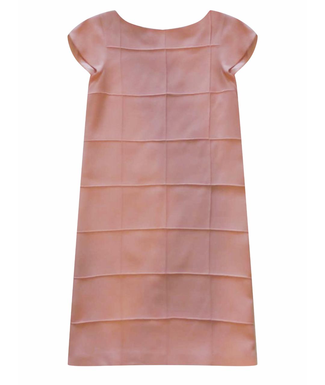 MOSCHINO Розовое шерстяное повседневное платье, фото 1