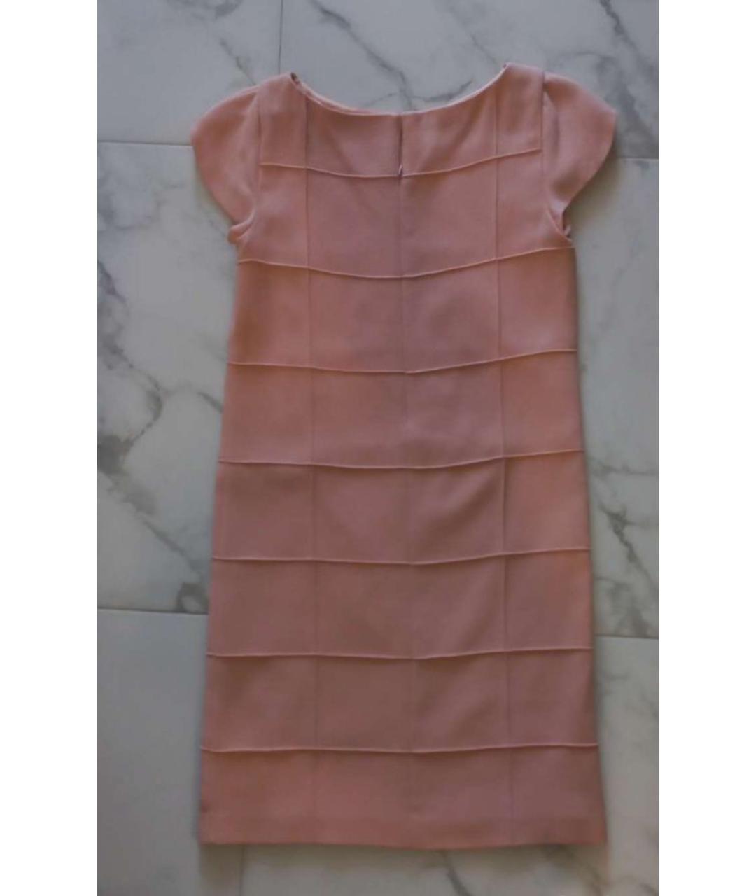 MOSCHINO Розовое шерстяное повседневное платье, фото 2