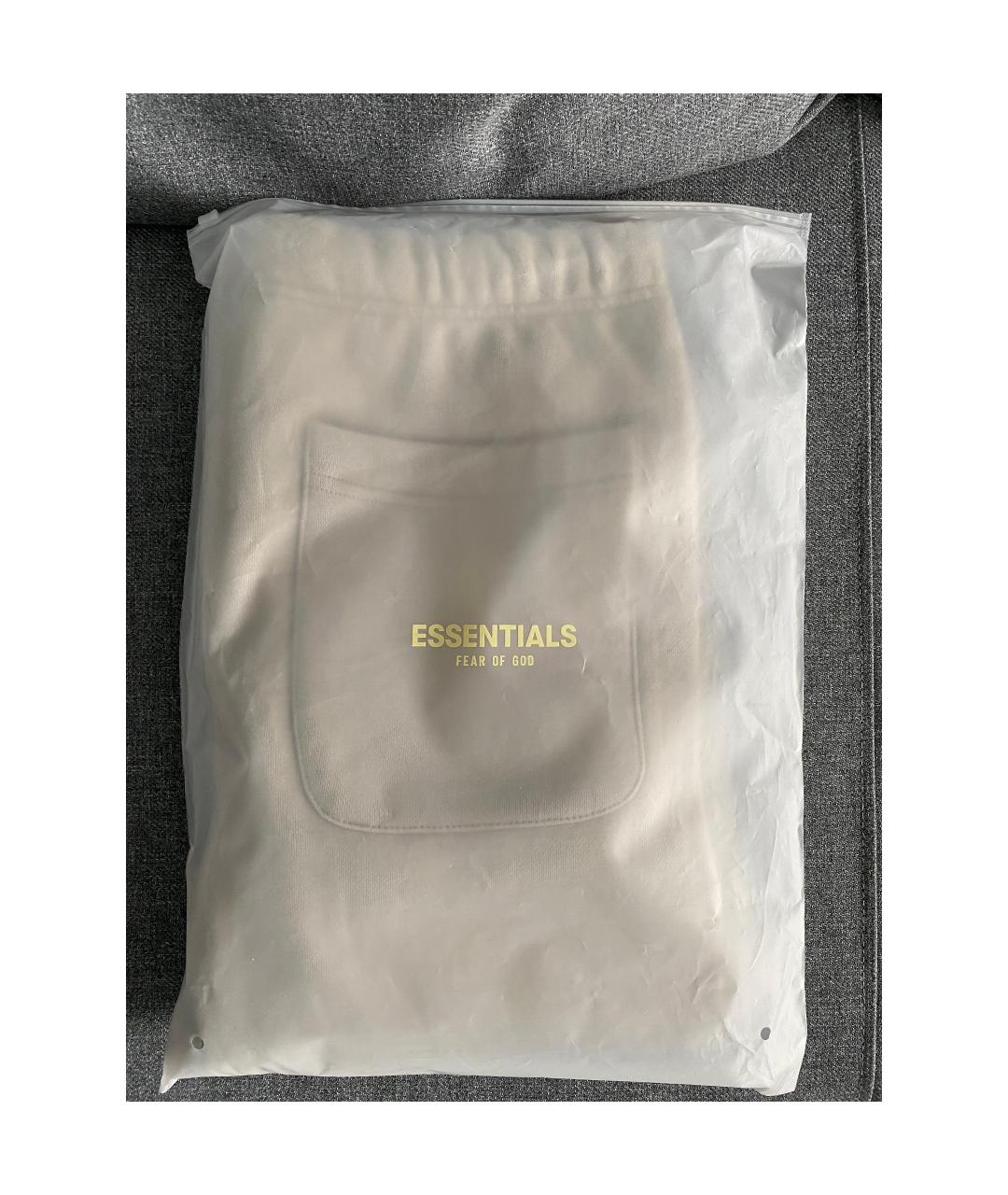 FEAR OF GOD ESSENTIALS Бежевые хлопковые повседневные брюки, фото 2