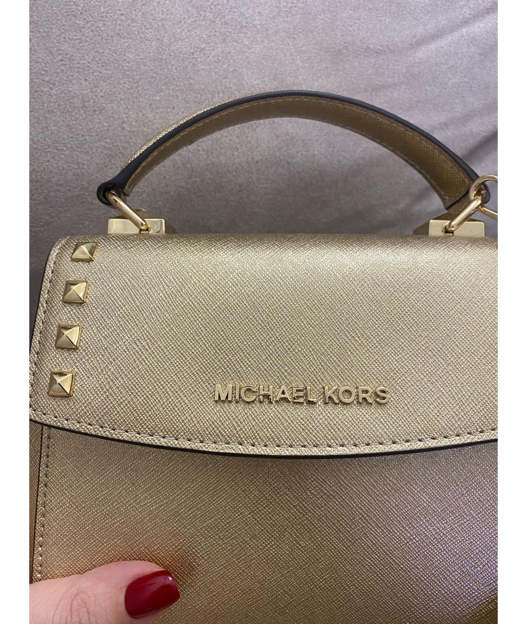 MICHAEL KORS Кожаная сумка через плечо, фото 3